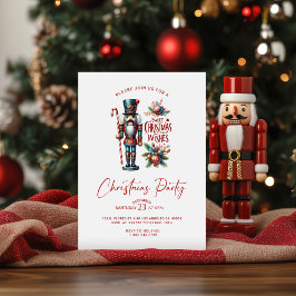 Söt jul Önskemål Nutcracker Party Inbjudan