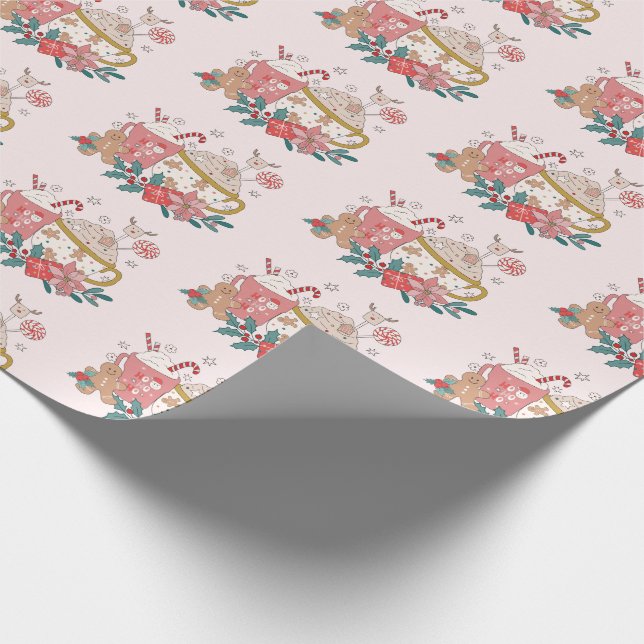 Söt jul presentpapper (Hörn)
