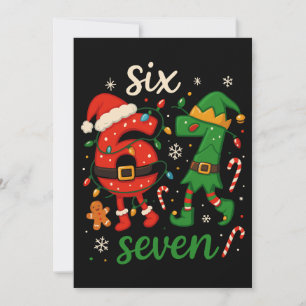 Söt jul sex sju meme julkort