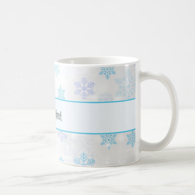 Söt Jul Snöflingor Kaffemugg (Höger)