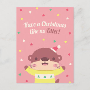 Söt jul som ingen utter pun hälsningskort vykort