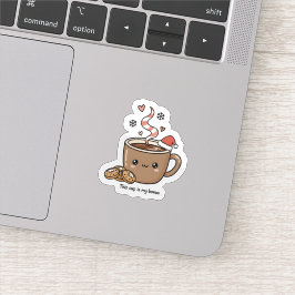 Söt jul-sticker för het choklad klistermärken