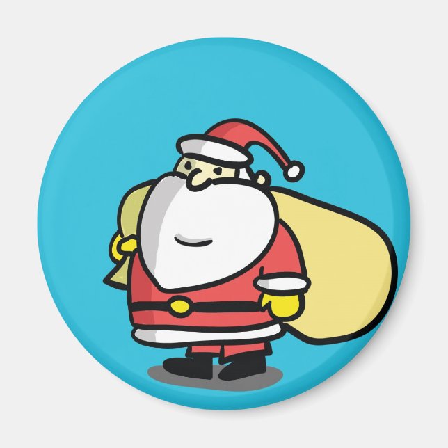 Söt jul tomte magnet (Framsidan)