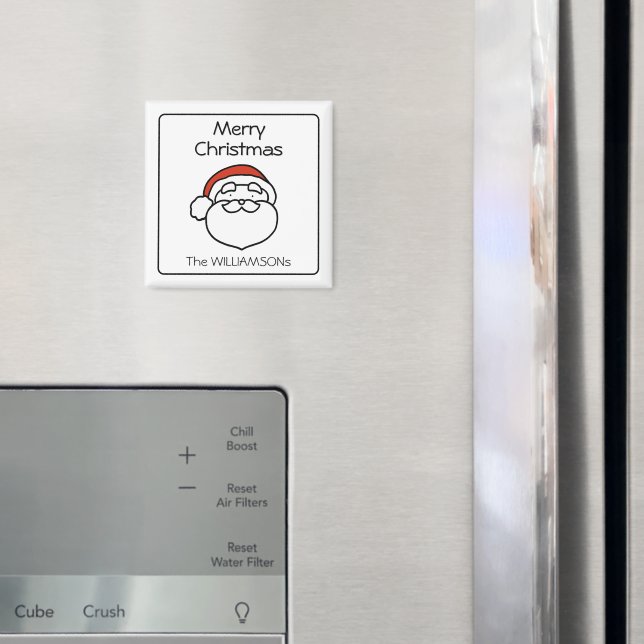 Söt jul-tomte med röd hatt magnet (In Situ (Fridge))