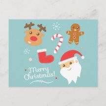 Söt jul - Tomte, Ren, Pepparkaksgubbe