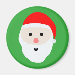 Söt jul tomte rund magnet