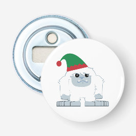 Söt jul-tomte-yeti flasköppnare