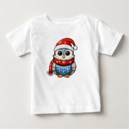Söt jul-uggla – Festiv barn t-shirt-design T Shirt