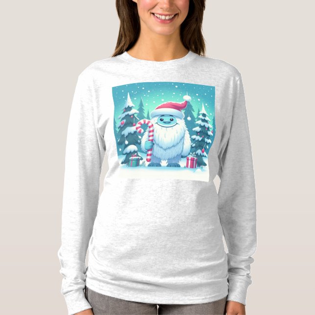Söt jul/vinter yeti t shirt (Framsida)
