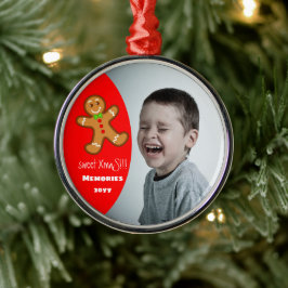 Söt Julafton pepparkaksgubbe Anpassningsbar YEAR R Julgransprydnad Metall