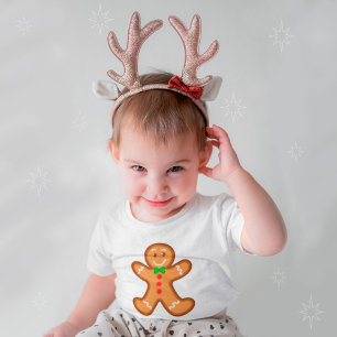 Söt Julafton pepparkaksgubbe T Shirt