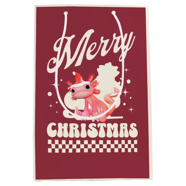 Söt julaxolotl God Jul (Framsidan)