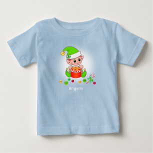 Söt julbebisälva & konfetti t shirt