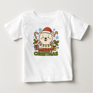 Söt julbjörn illustration t shirt
