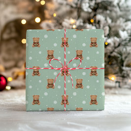 Söt julbjörn inslagningspapper