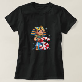 Söt julbrev S – Godisrand jul tecknad stil T Shirt