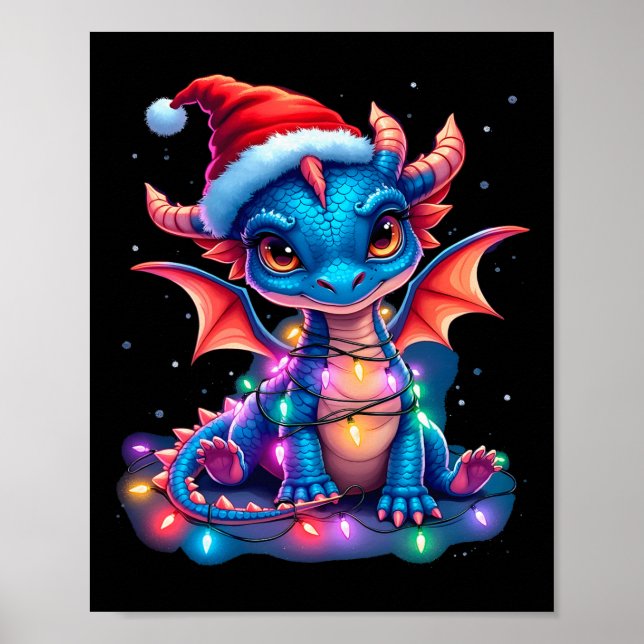 Söt juldrake  poster (Framsidan)