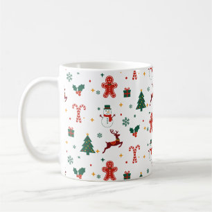 Söt julfirande mönster kaffemugg