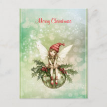 Söt julflicka på en prydnad