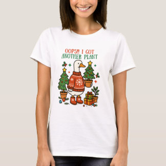 Söt julgås Oj, jag fick en till växtkonst T Shirt