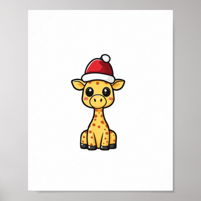 Söt julgiraff serie   poster (Framsidan)