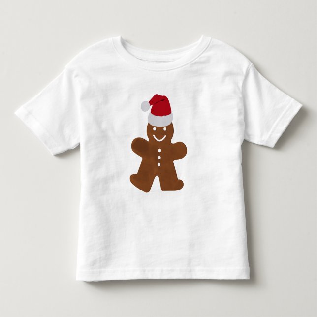 Söt julgodis Pepparkaksgubbe T Shirt (Framsida)
