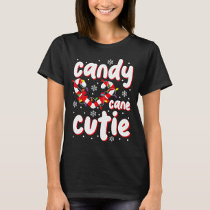 Söt julgodis sockerdrickor cutie Xmas sockerpipor T Shirt