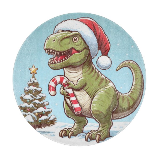 Söt julgodis-stafettpinne-dinosaurie (Framsidan)