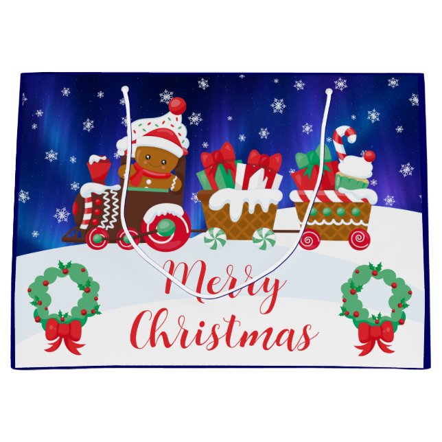 Söt julgodis Tågbil av pepparkakor (Framsidan)