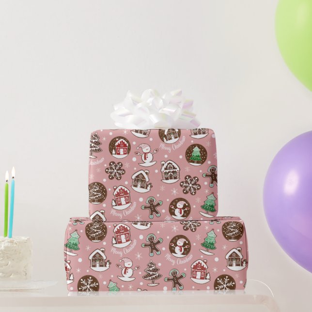 Söt julgodiskrukpapper God Jul Presentförpackning Presentpapper (Festgåvor)