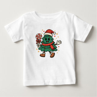 Söt julgran barn t-shirt / festlig högtid