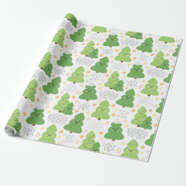 Söt julgran mönster presentpapper
