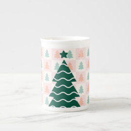 Söt julgran semesterdesign.  benporslin mugg