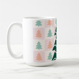 Söt julgran semesterdesign.  kaffemugg