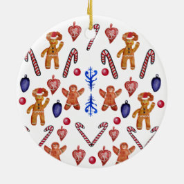 Söt Julgransprydnad Keramik