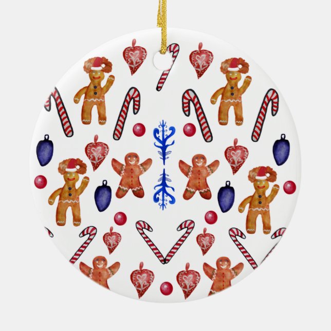 Söt Julgransprydnad Keramik (Baksidan)