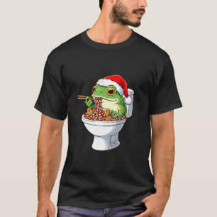 Söt julgroda Karamellstång Holiday Froggy Meme T Shirt