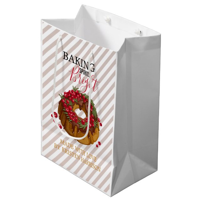Söt julgröt randig (Framsidan Vinklad)