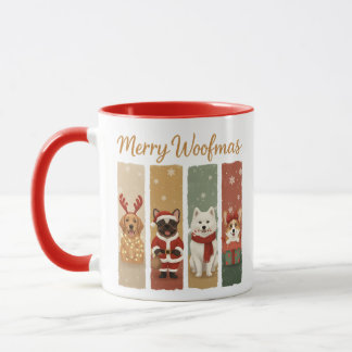 Söt Julhund – Glad Woofmas Mugg