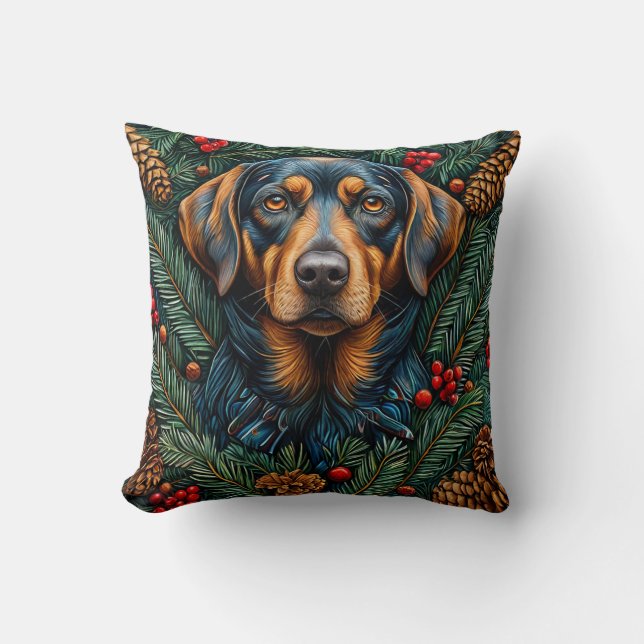 Söt julhund kudde (Framsida)