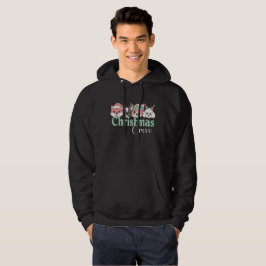 Söt julhundskräm hoodie