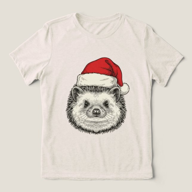 Söt julig igelkott t shirt (Design Framsida)