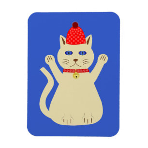 Söt julkatt magnet