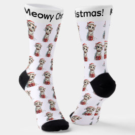 Söt julkatt på presentlåda