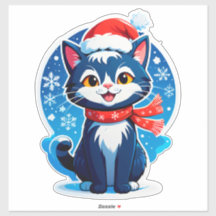 🐱 Söt julkattsnöflinga ❄️