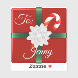 Söt julklapp, band namn bricka klistermärken