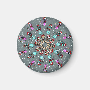 Söt julklapp med cirkelmagnet julklapp magnet