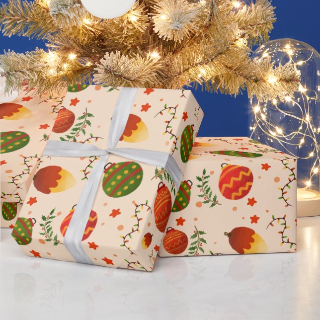 Söt julklapp som omsluter  presentpapper (Helgdagar)