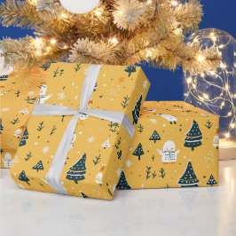 Söt julklapp som omsluter presentpapper