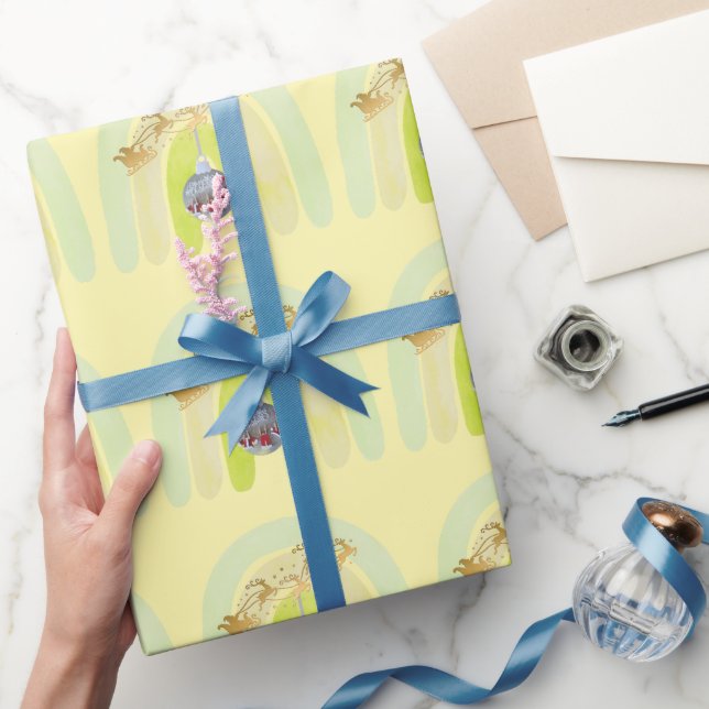 Söt julklocka Linjekonst Presentpapper (Gifting)